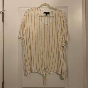 Comfy yellow striped design shirt
